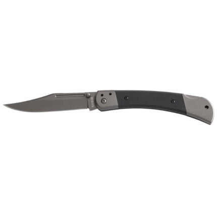KA-BAR Folding Knife - Black and Grey Handle Hunter Lockback Y Pocket Clip | 3189 ,