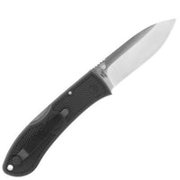 Ka-Bar Folding Knife - Dozier Drop Point Steel Blade Black Zytel Handle | KB4062 ,