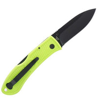 Ka-Bar Folding Knife - Dozier Drop Point Steel Blade Zombie Green Handle | KB4062ZG ,