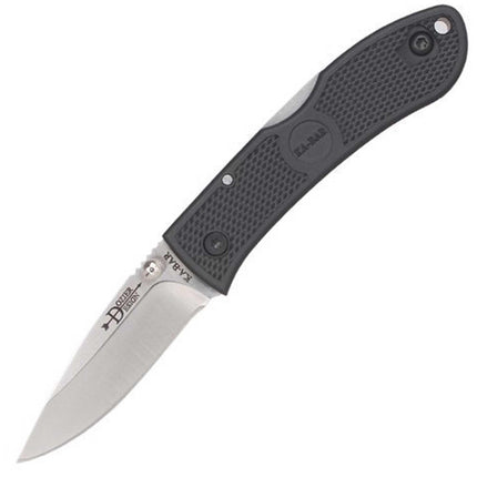 Ka-Bar Folding Knife - Mini Dozier Drop Point Plain Edge Steel Blade Hunter | KB4072 ,