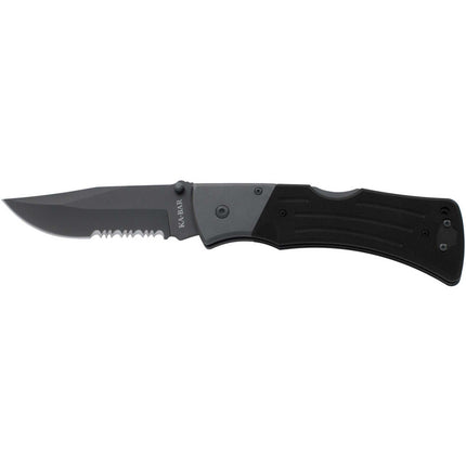 Ka-Bar Folding Knife - Mule Clip Point Combo Blade G10 Handle Heavy-Duty | KB3063 ,