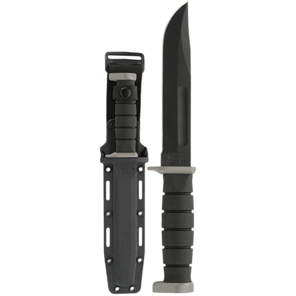 KA-BAR Knife - D2 Extreme Clip Point Fixed Flat Blade Black Kraton G Handle | 1292 ,
