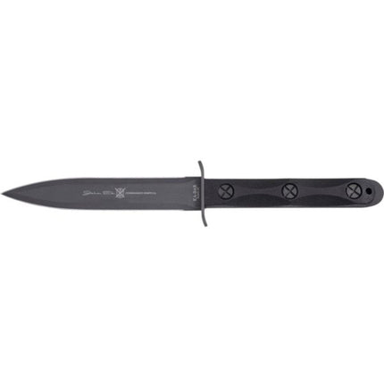 KA-BAR Knife - Double Edged Spear Point Blade Black Glass Filled Nylon Handle | EK44 ,
