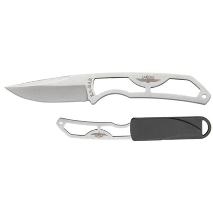 KA-BAR Knife - Jarosz Rambler Skeleton Clip Point 5Cr15 Stainless Steel Blade | 7001BP ,