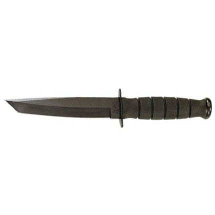 KA-BAR Knife - Short Black Fixed Cro Van Steel Blade Kraton G Handle Tanto | 5054 ,