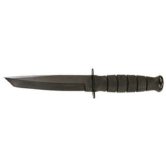 KA-BAR Knife - Short Black Fixed Cro Van Steel Blade Kraton G Handle Tanto | 5054