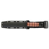 KA-BAR Knife - Short Black Fixed Cro Van Steel Blade Kraton G Handle Tanto | 5054 ,
