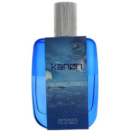 Kanon Men's Eau De Toilette - Nordic Chill Sage, Samphire, Lemon Top Notes, 3.4 oz ,
