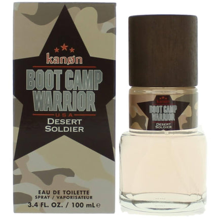 Kanon Men's Eau De Toilette Spray - Boot Camp Warrior Desert Soldier, 3.4 oz ,