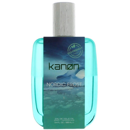 Kanon Men's Eau De Toilette Spray - Nordic Frost Long Lasting Fragrance, 3.4 oz ,