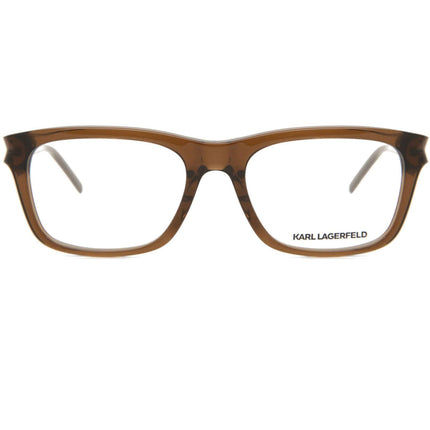 Karl Lagerfeld Unisex Eyeglasses - Fixed Nose Pads Chestnut Acetate Frame | KL773 85 ,