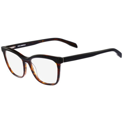 Karl Lagerfeld Women's Eyeglasses - Full Rim Black Plastic Square Frame | KL888 123 ,