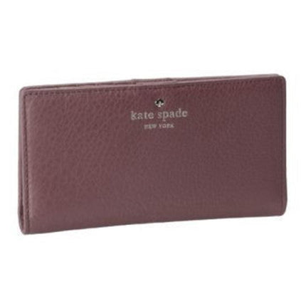Kate Spade PWRU2182-224 Dark Stormy Pebbled Leather Cobble Hill Stacy Women's Wallet ,