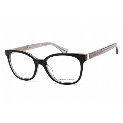 Kate Spade Unisex Eyeglasses - Clear Lens Black/Grey Square Frame | PAYTON 0807 00 ,