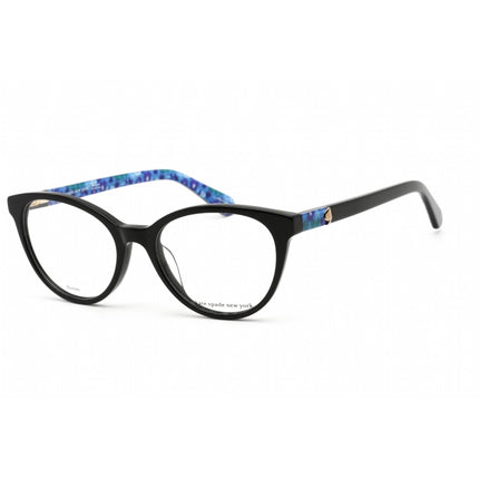 Kate Spade Unisex Eyeglasses - Full Rim Black Plastic Round Shape Frame | GELA 0807 ,