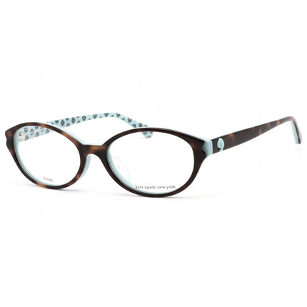 Kate Spade Unisex Eyeglasses - Havana/Light Blue Acetate Frame | Brisbane/F 0086 00 ,