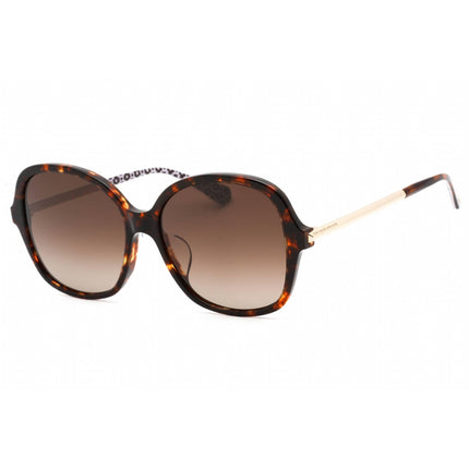 Kate Spade Unisex Sunglasses - Havana Plastic Square Shape Frame | KAIYA/F/S 0086 HA ,