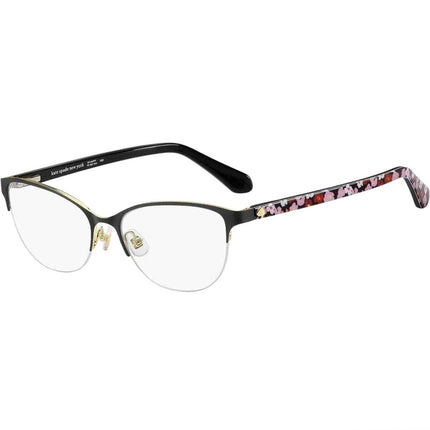 Kate Spade Women's Eyeglasses - Black Gold Cat Eye Frame | KATE SPADE ADALINA 0I46 ,