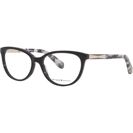 Kate Spade Women's Eyeglasses - Black Gold Plastic Cat Eye | KATE SPADE KASSIA 0ANW ,
