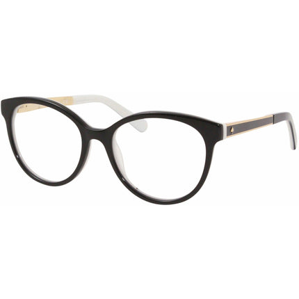 Kate Spade Women's Eyeglasses - Black White Round Frame | KATE SPADE CAYLEN 0S0T ,
