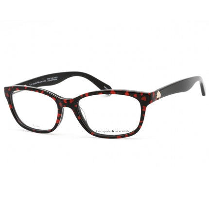 Kate Spade Women's Eyeglasses - Black/Red Rectangular Acetate Frame | Brylie 07RM 00 ,
