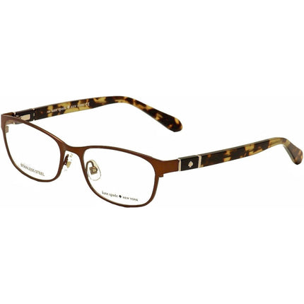 Kate Spade Women's Eyeglasses - Brown Metal Rectangular Frame | KATE SPADE JAYLA 05BZ ,