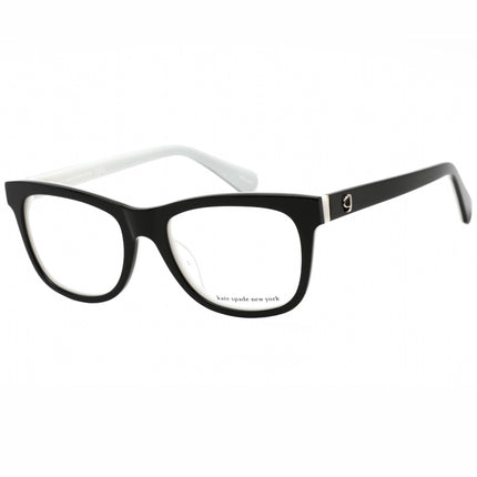 Kate Spade Women's Eyeglasses - Clear Demo Lens Black/White Frame | JACKALYN 0807 00 ,