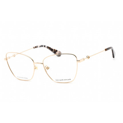 Kate Spade Women's Eyeglasses - Clear Demo Lens Gold Metal Cat Eye Frame | JOURNEE J5G ,