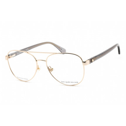 Kate Spade Women's Eyeglasses - Gold Grey Metal Aviator Shape Frame | TALULAH 02F7 00 ,