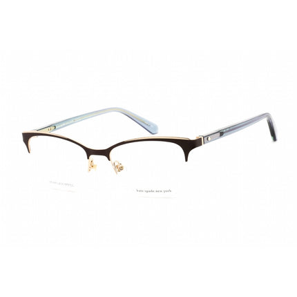 Kate Spade Women's Eyeglasses - Half Rim Brown and Turquoise Plastic | BRIEANA 07J5 00 ,