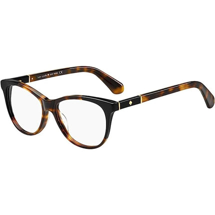Kate Spade Women's Eyeglasses - Havana Black Round Frame | KATE SPADE JOHNNA 581 ,