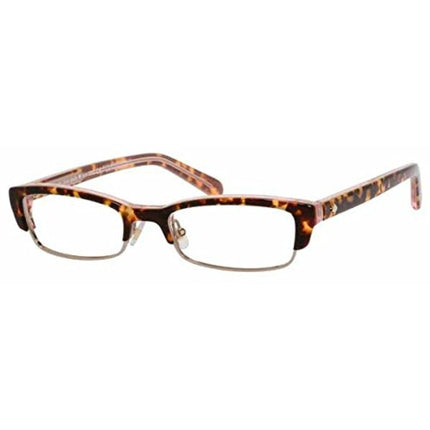Kate Spade Women's Eyeglasses - Havana Metal Half Rim Frame | KATE SPADE JOETTA 0FK2 ,
