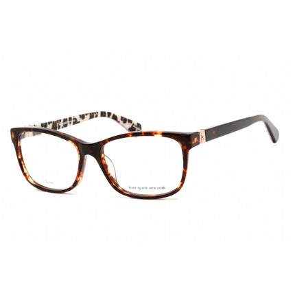 Kate Spade Women's Eyeglasses - Havana Pattern Acetate Rectangular | Calley 01NR 00 ,