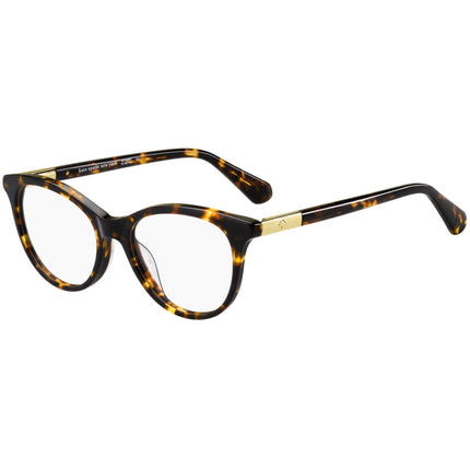 Kate Spade Women's Eyeglasses - Havana Plastic Cat Eye Frame | KATE SPADE CAELIN 86 ,