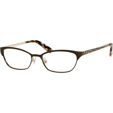 Kate Spade Women's Eyeglasses - Opaque Brown Metal Frame | KATE SPADE LETICIA US 0JNE ,