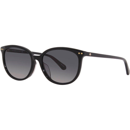 Kate Spade Women's Sunglasses - Black Oval Frame Grey Shaded Lenses | ALINA/F/S 0807 ,