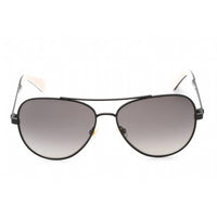 Kate Spade Women's Sunglasses - Black Pattern Brown Metal Frame | AVALINE2/S 07YQ WJ ,