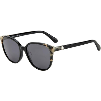 Kate Spade Women's Sunglasses - Black/Beige Cat Eye Acetate Frame | VIENNE G/S 0807 ,