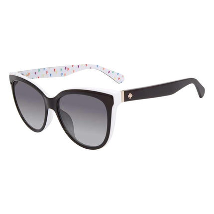 Kate Spade Women's Sunglasses - Black/White/Multicolor Acetate Frame | DAESHA/S 06ZL ,