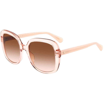 Kate Spade Women's Sunglasses - Brown Lens Pink Square Shape Frame | WENONA G/S 035J ,