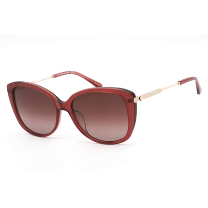 Kate Spade Women's Sunglasses - Burgundy Butterfly Plastic Frame | LORENE/F/S 0LHF 3X ,