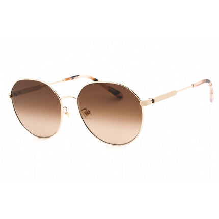 Kate Spade Women's Sunglasses - Full Rim Light Gold Metal Round | NESHA/F/S 03YG HA ,