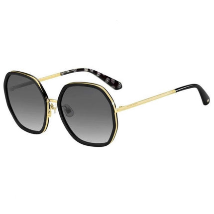 Kate Spade Women's Sunglasses - Gold/Black Geometric Metal Frame | NICOLA/G/S 0RHL ,