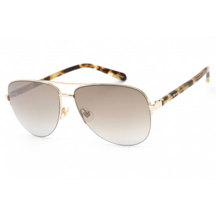 Kate Spade Women's Sunglasses - Half Rim Gold Aviator Metal | BETHANN/O/S 0013 NQ ,