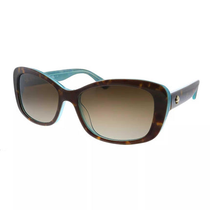 Kate Spade Women's Sunglasses - Havana Aqua Frame Brown Lenses | CLARETTA/P/S 0GHG ,