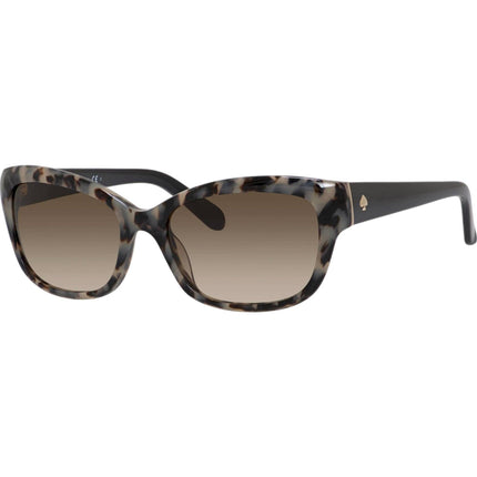 Kate Spade Women's Sunglasses - Havana Black Plastic Cat Eye Frame | JOHANNA/S 0MKJ ,