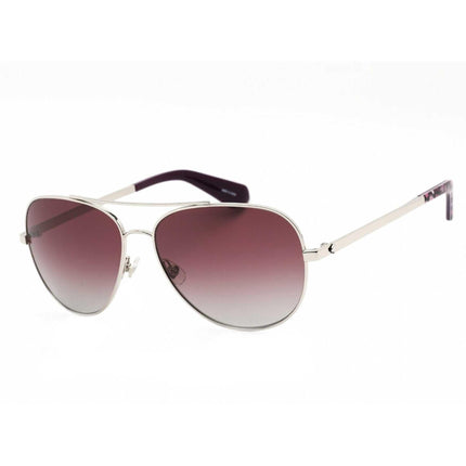 Kate Spade Women's Sunglasses - Silver Frame Burgundy Grad Lens | AVALINE2/S 0YB7 ,