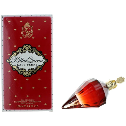 Katy Perry Women's Eau De Parfum Spray - Killer Queen Jewel-Shaped Bottle, 3.4 oz ,