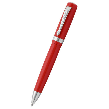 Kaweco Ballpoint Pen - Student Acrylic with Chrome Trims, Red | 10000348 ,