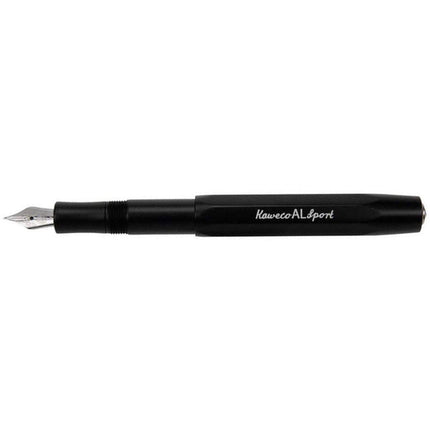 Kaweco Fountain Pen - AL Sport Black Aluminum Medium Nib | 10000095 ,